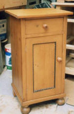 Bedside Cabinet after our Restoration Work